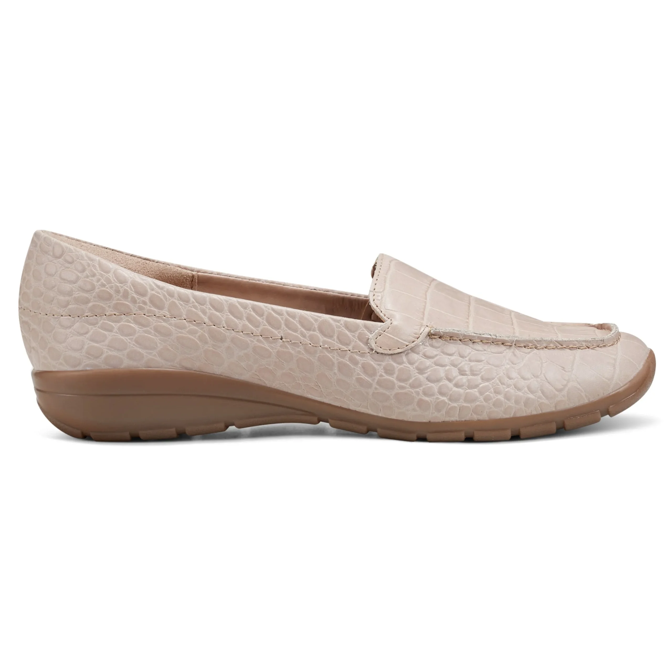 New Easy Spirit Abide Casual Flats NaturalCroco