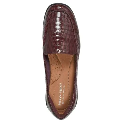 Online Easy Spirit Abide Casual Flats PlumPatentLeatherCroco