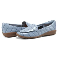 Online Easy Spirit Abide Casual Flats LightBlueCroco