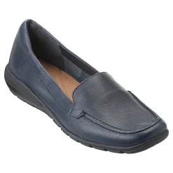 Easy Spirit Abide Leather Casual Flats BrightNavyLeather