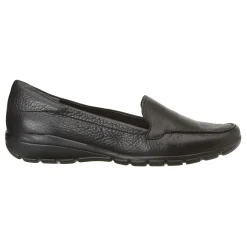 Best Easy Spirit Abide Leather Casual Flats BlackLeather