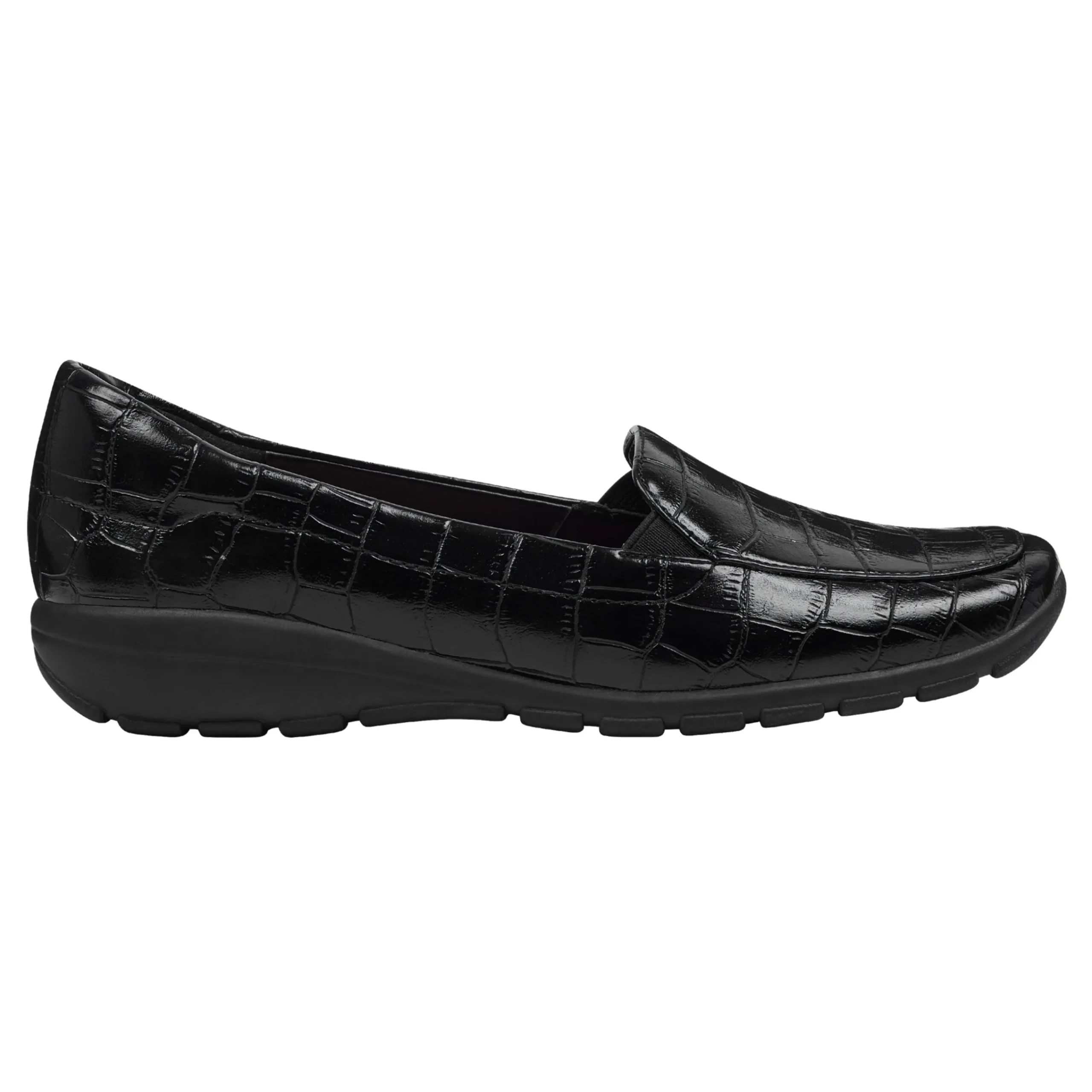 Outlet Easy Spirit Abriana Casual Flats BlackCroco