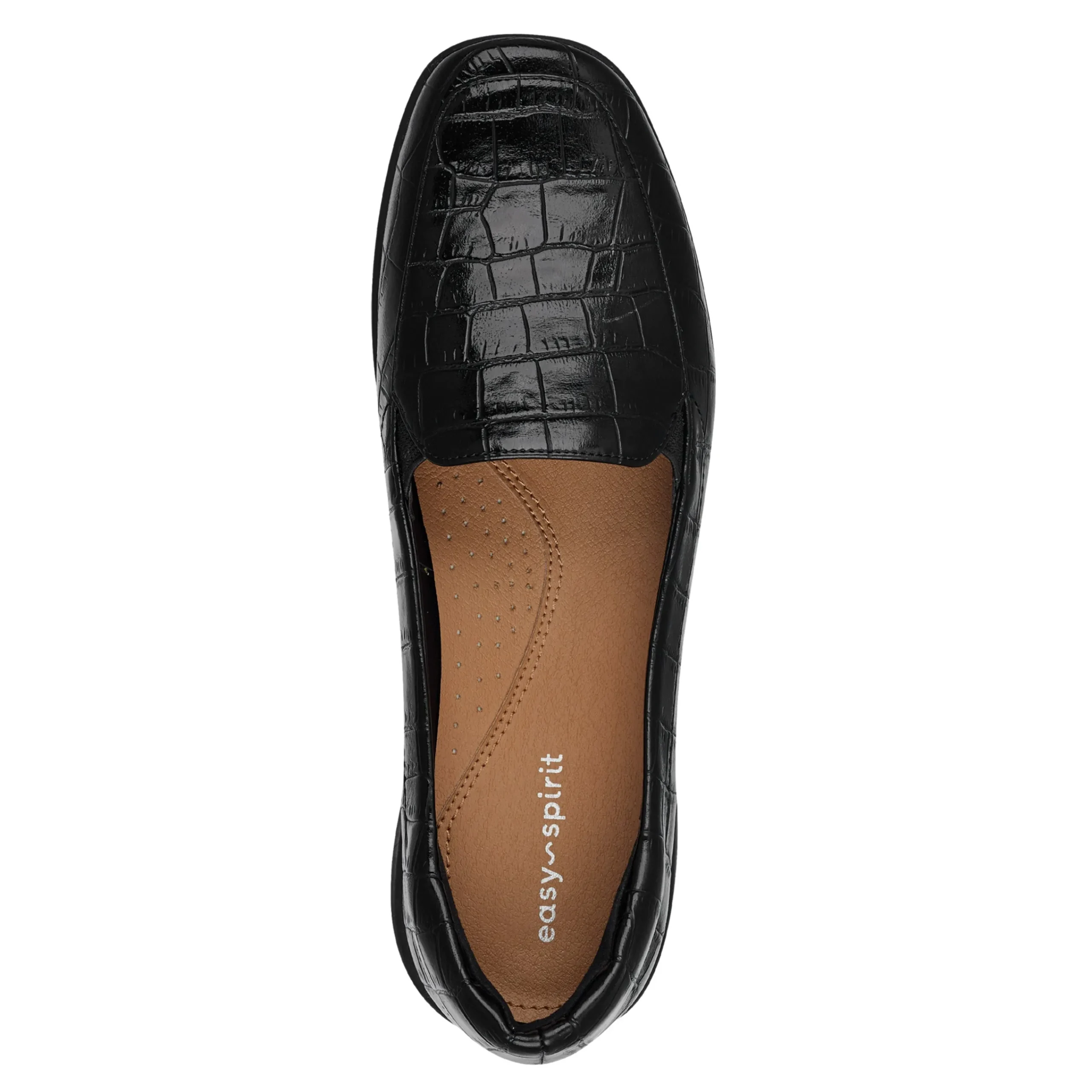 Outlet Easy Spirit Abriana Casual Flats BlackCroco