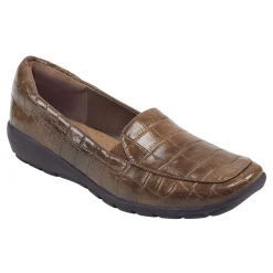 Outlet Easy Spirit Abriana Casual Flats BrownCroco