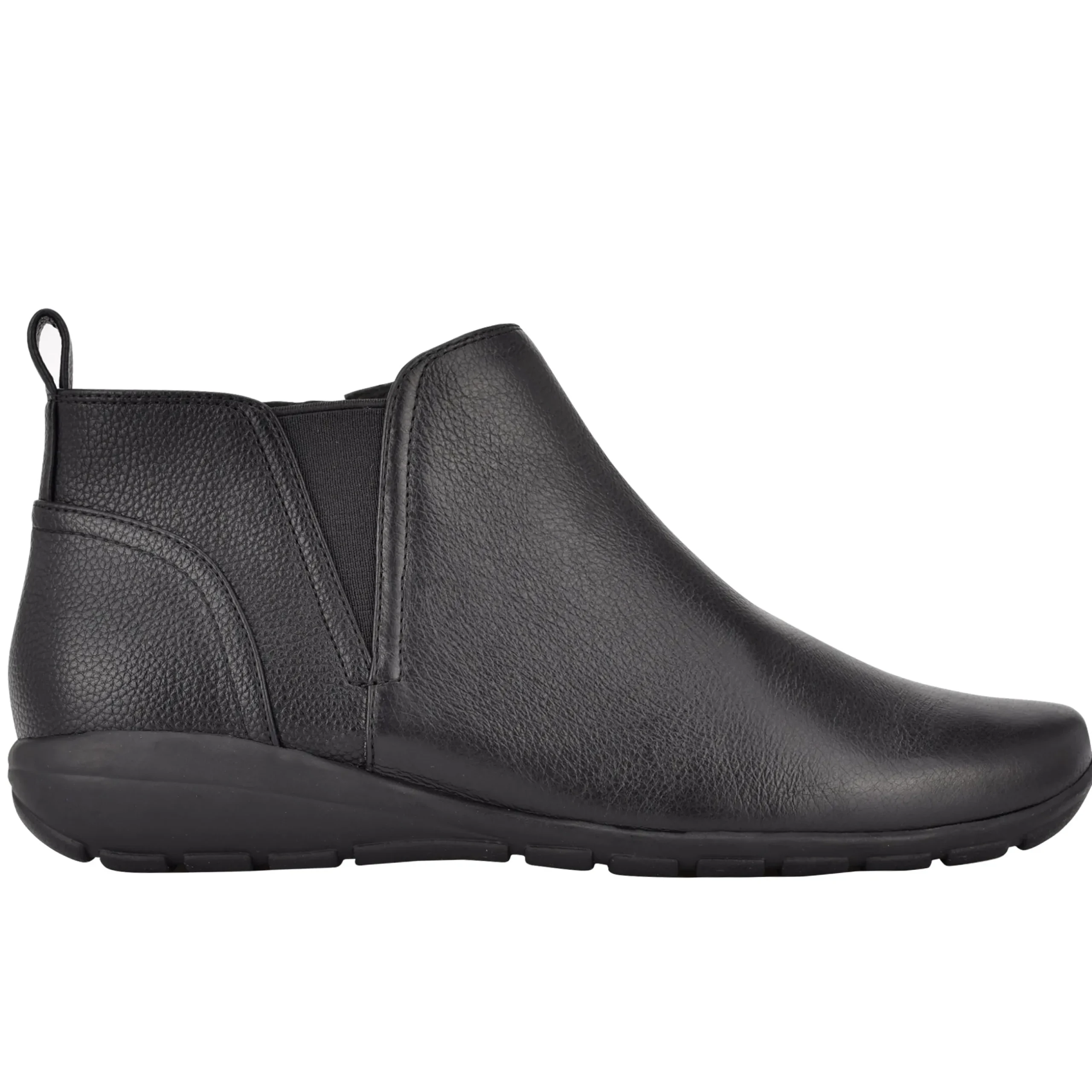 Outlet Easy Spirit Aerial Ankle Booties BlackLeather