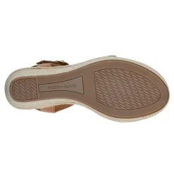 Easy Spirit Aisha Espadrille Wedge Sandals AlmondBrown