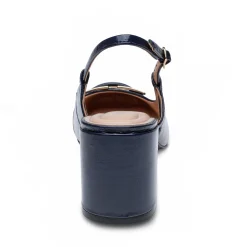 New Easy Spirit Alissa Slingback Pumps NavyPatentLeather