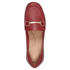 Outlet Easy Spirit Amalie Casual Loafers RedLeather