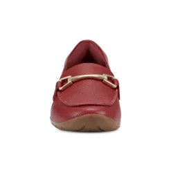 Outlet Easy Spirit Amalie Casual Loafers RedLeather
