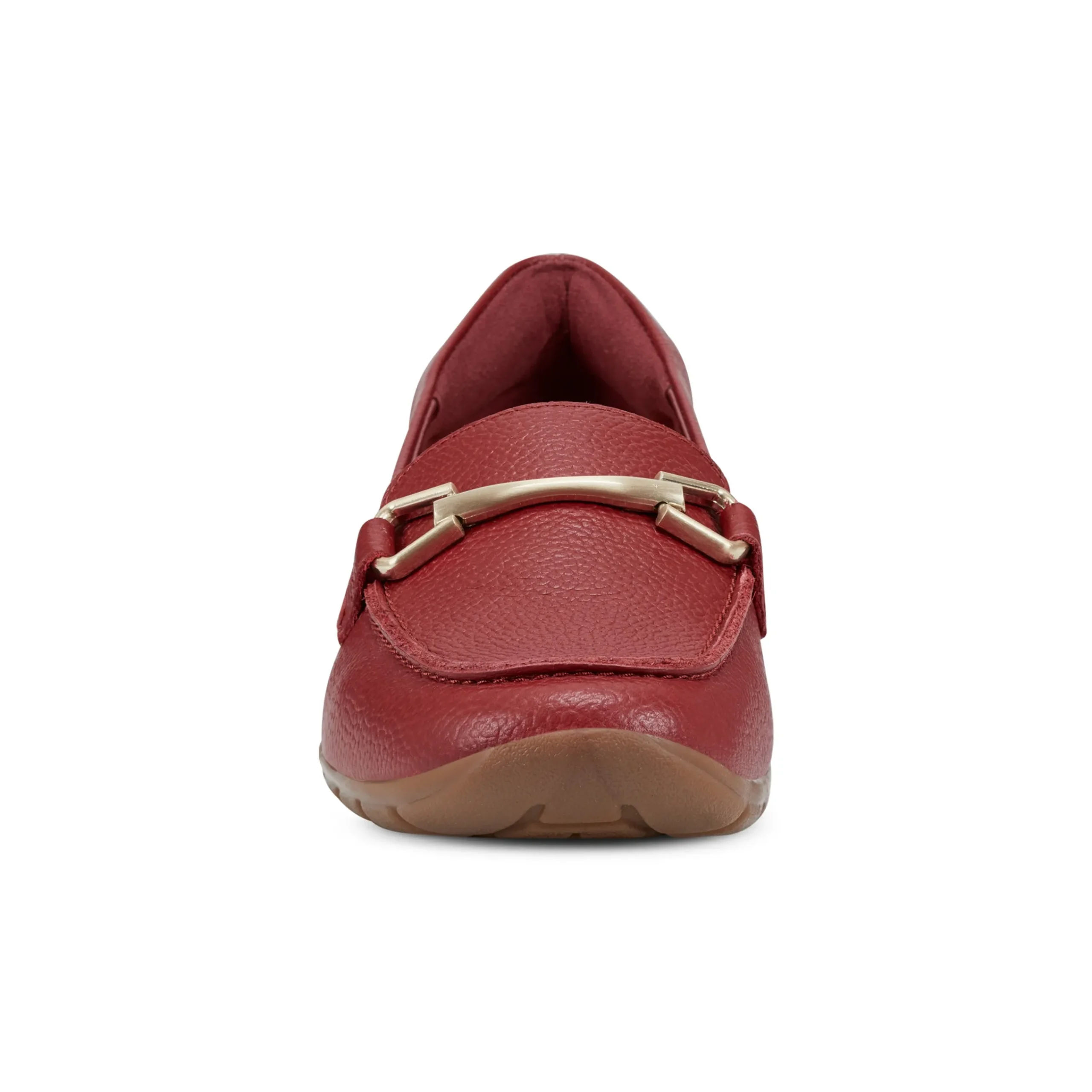 Outlet Easy Spirit Amalie Casual Loafers RedLeather