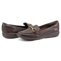 New Easy Spirit Amalie Casual Loafers DarkBrownLeather