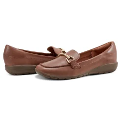 Discount Easy Spirit Amalie Casual Loafers MediumBrownLeather