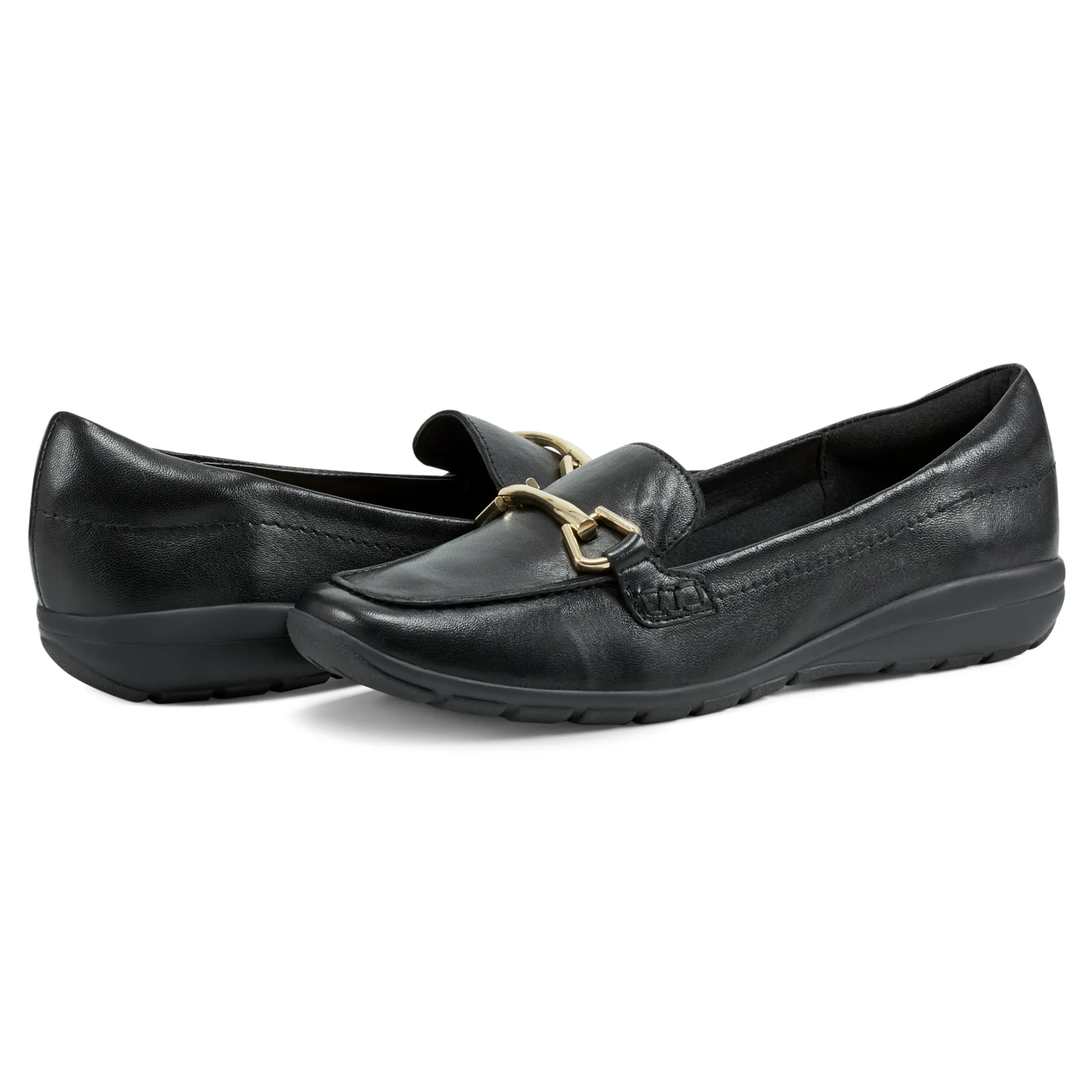 Clearance Easy Spirit Amalie Casual Loafers BlackLeather