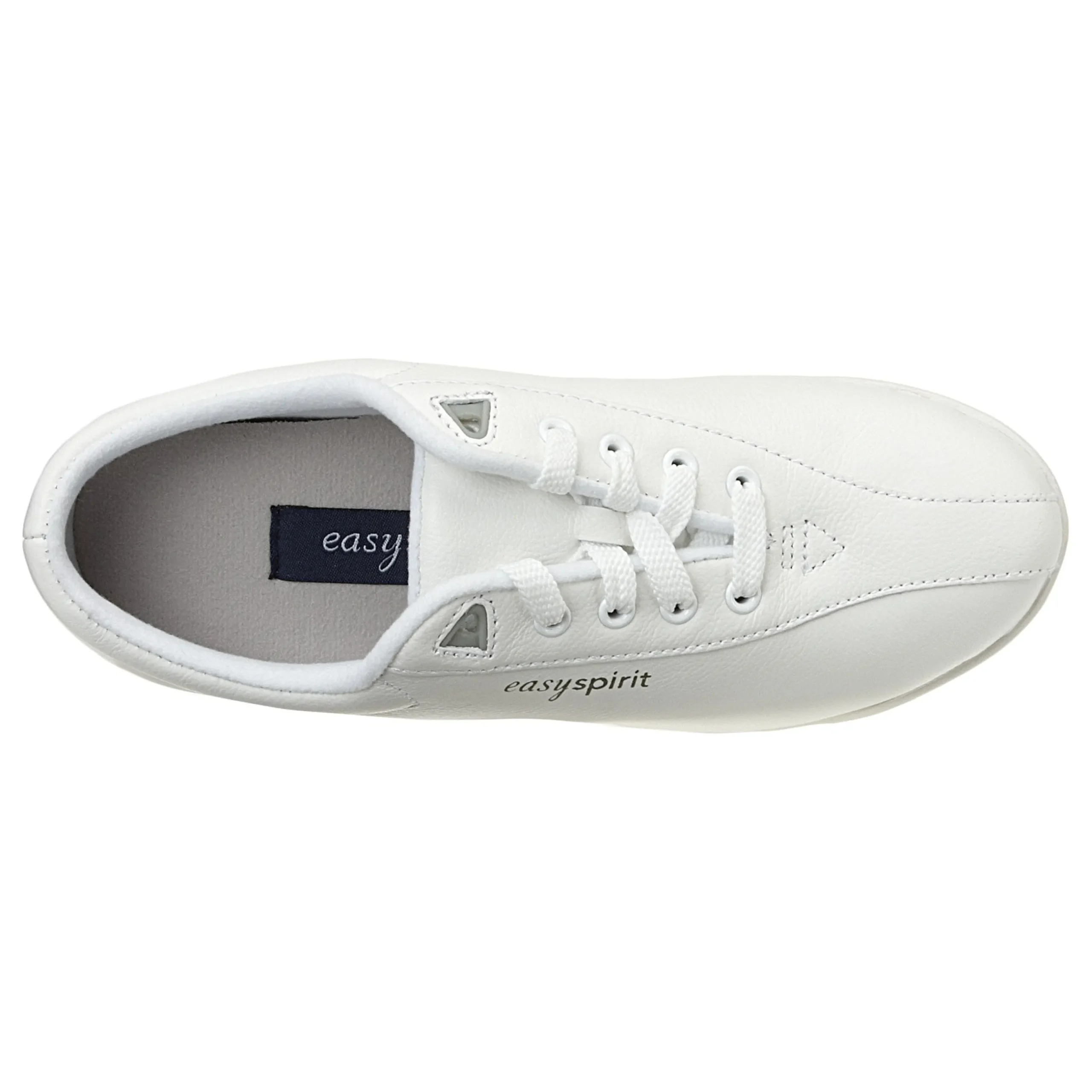 Best Easy Spirit AP1 Leather Walking Shoes WhiteLeather