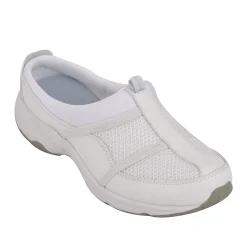 Best Easy Spirit Argyle Mesh Clogs WhiteLeather