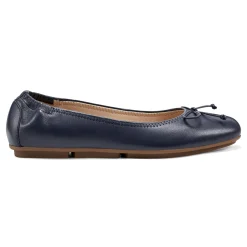 Outlet Easy Spirit Baily Ballet Flats NavyLeather