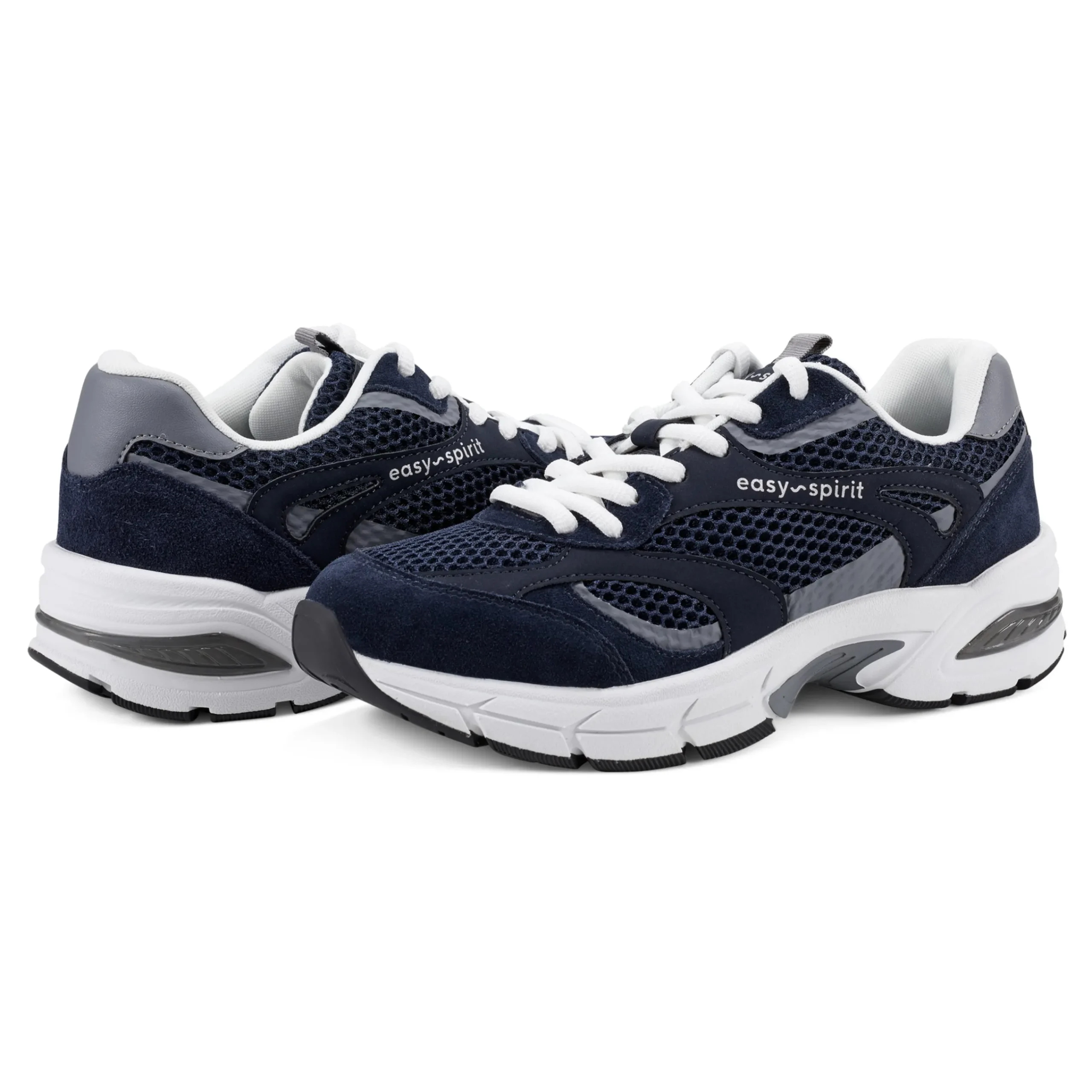 Clearance Easy Spirit Barbeau Lace-Up Walking Shoes Navy