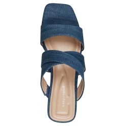 Clearance Easy Spirit Becky Wedge Sandals BlueDenim