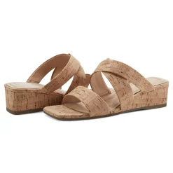 Hot Easy Spirit Becky Wedge Sandals NaturalCork