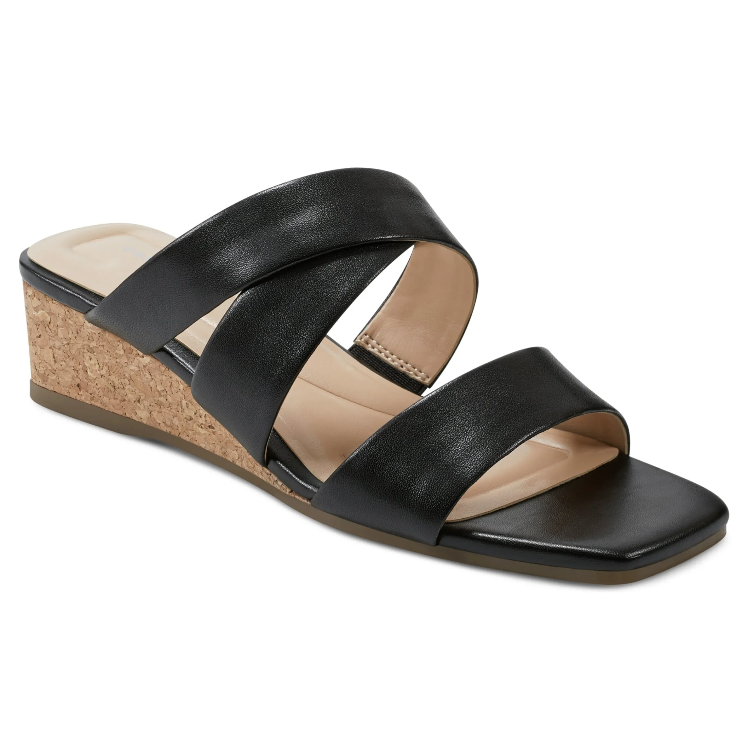 Outlet Easy Spirit Becky Wedge Sandals NaturalCork