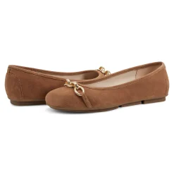 New Easy Spirit Brandi Ballet Flats BrownSuede