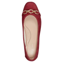 Outlet Easy Spirit Brandi Ballet Flats RedSuede