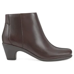 New Easy Spirit Camira Casual Booties BrownLeather