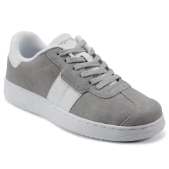 Hot Easy Spirit Caren Laceup Sneakers LightGreySuede