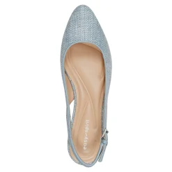 Clearance Easy Spirit Cassius Slingback Pumps LightBlueRaffia
