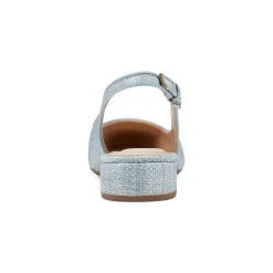 Clearance Easy Spirit Cassius Slingback Pumps LightBlueRaffia