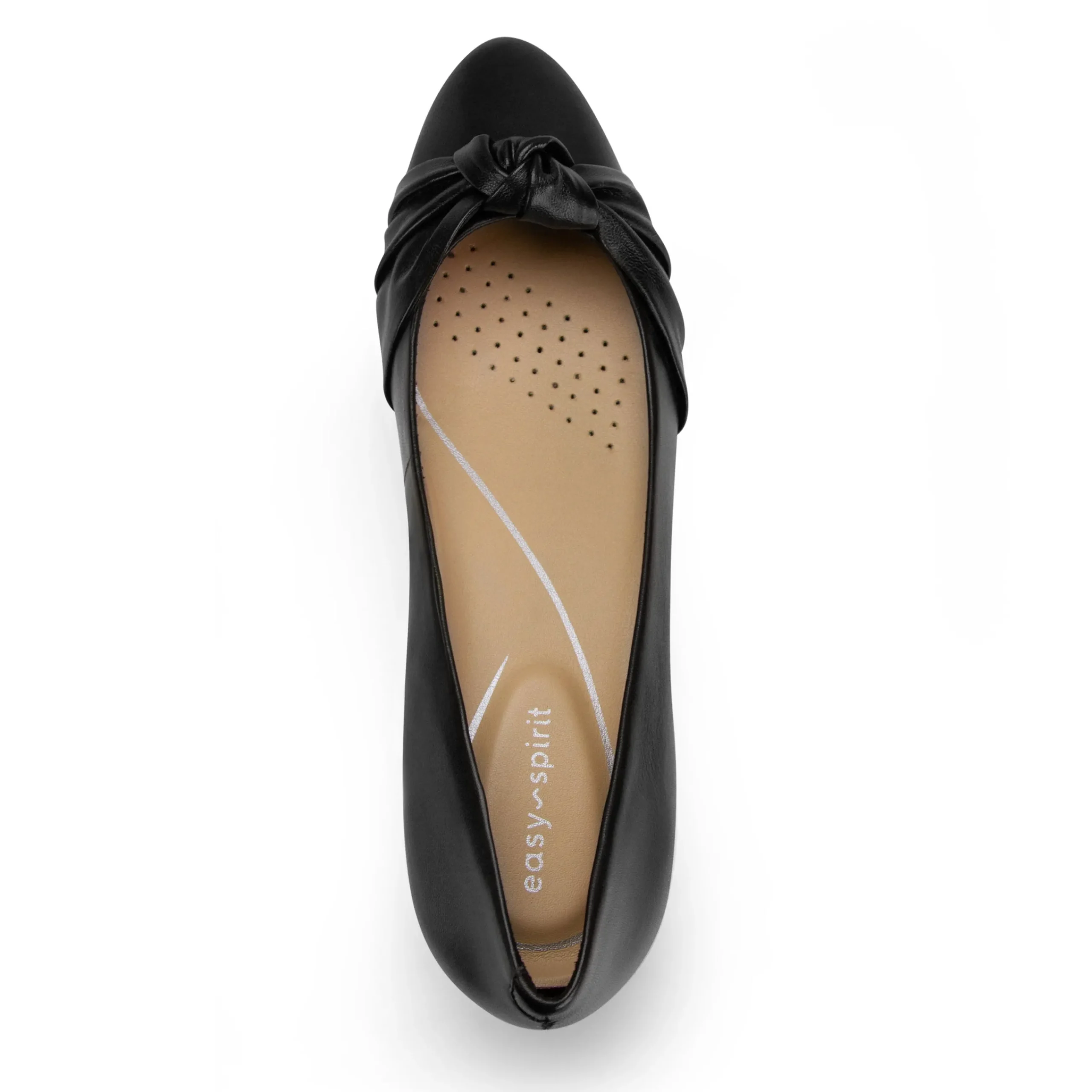 Easy Spirit Caster Dress Shoes BlackLeather