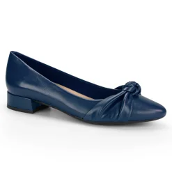 Easy Spirit Caster Dress Shoes NavyBlueLeather