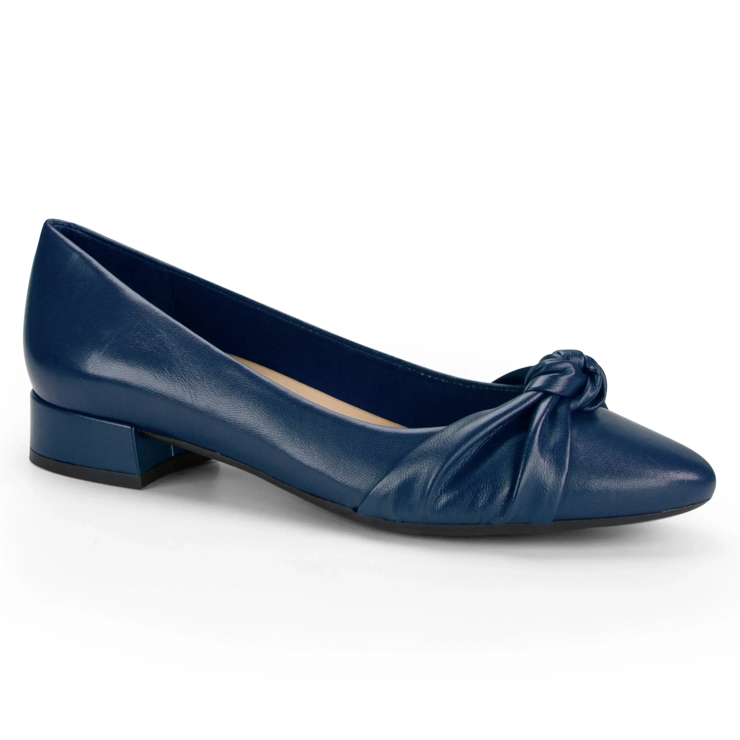 Easy Spirit Caster Dress Shoes NavyBlueLeather