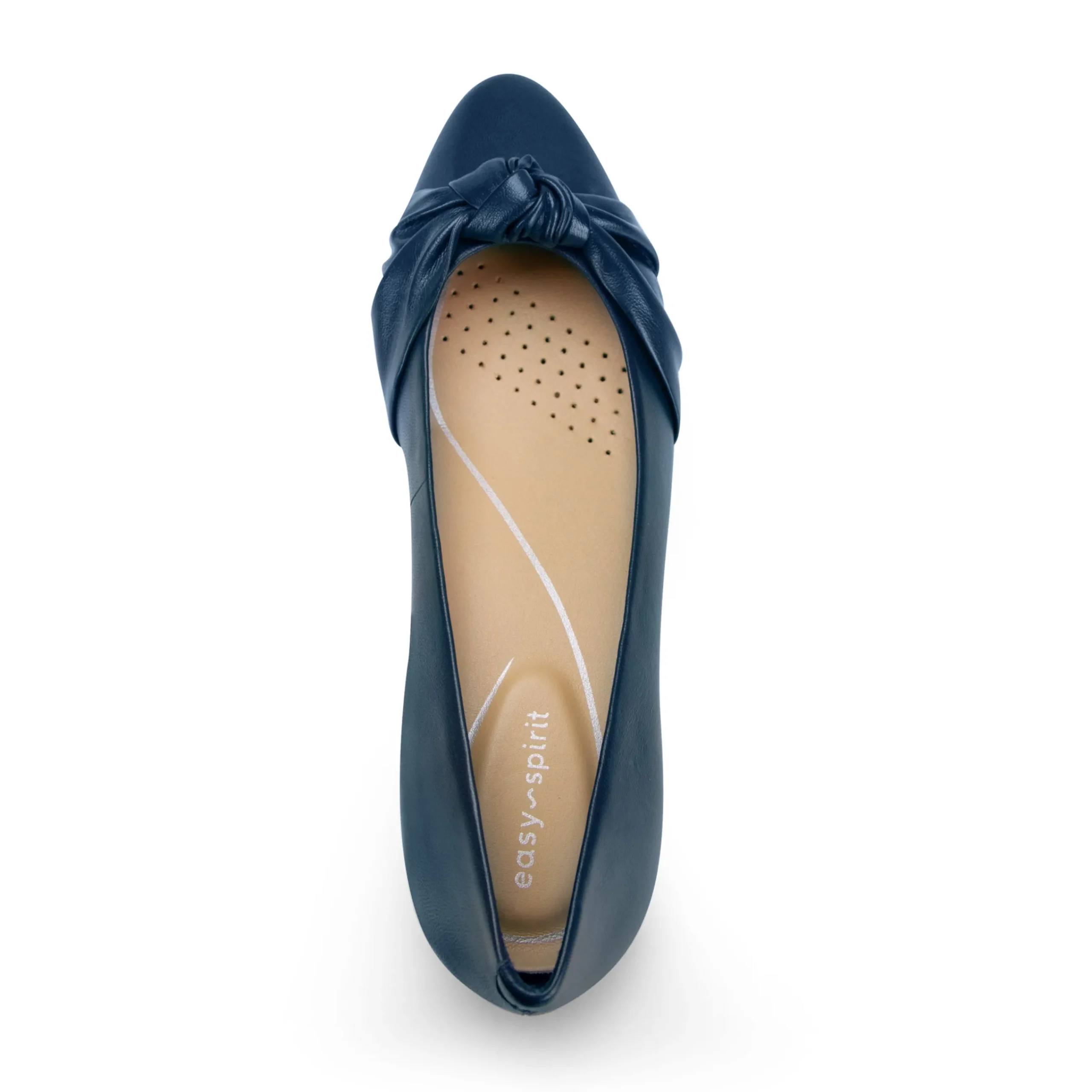 Easy Spirit Caster Dress Shoes NavyBlueLeather