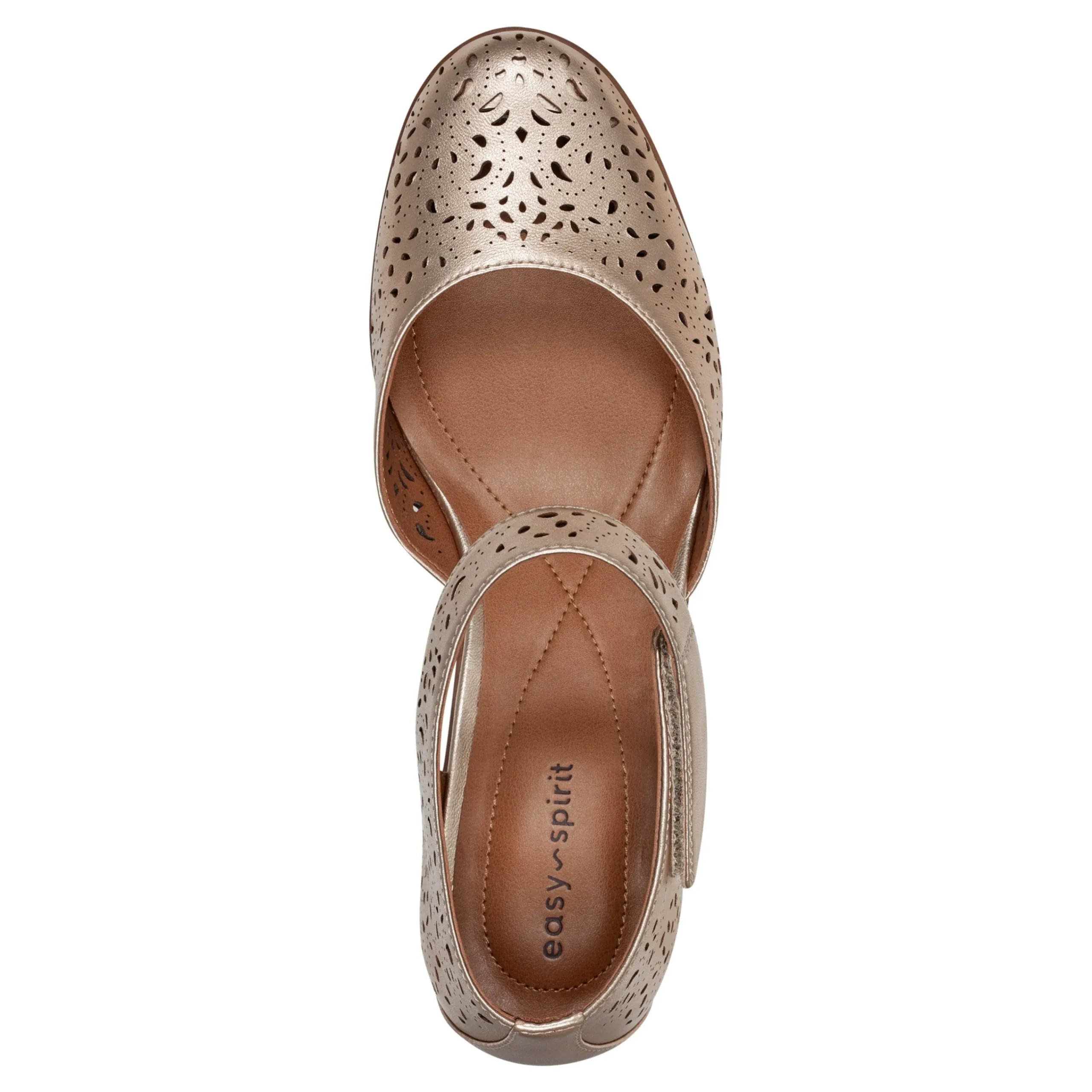 Discount Easy Spirit Cindie Mary Jane Heels BronzePearlized