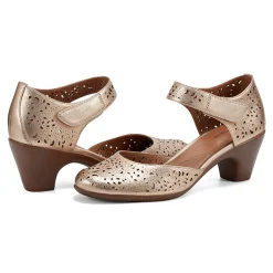 Discount Easy Spirit Cindie Mary Jane Heels BronzePearlized