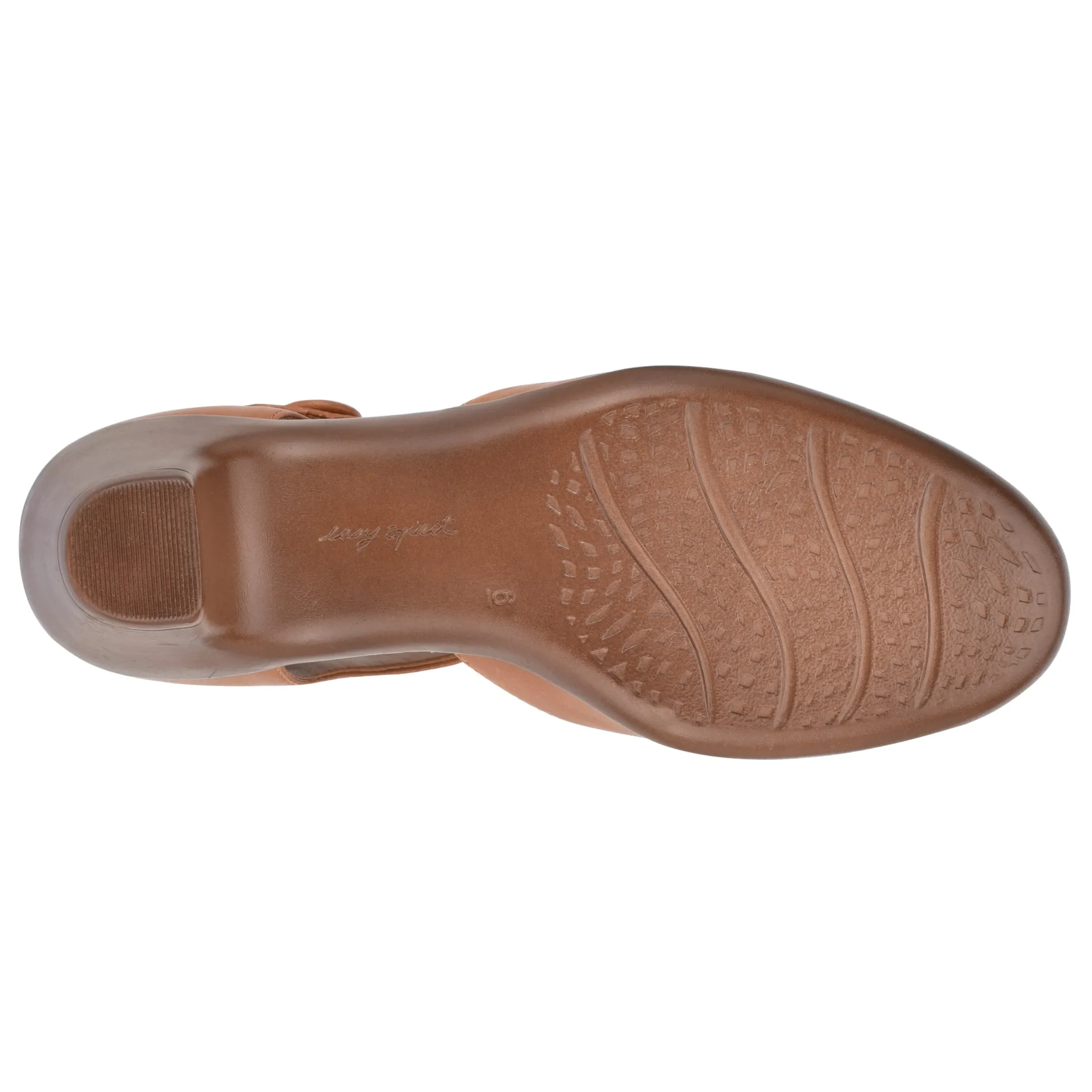 Discount Easy Spirit Clarice Mary Jane Heels BrownLeather