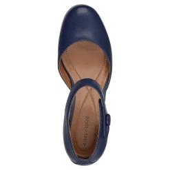 New Easy Spirit Clarice Mary Jane Heels NavyLeather