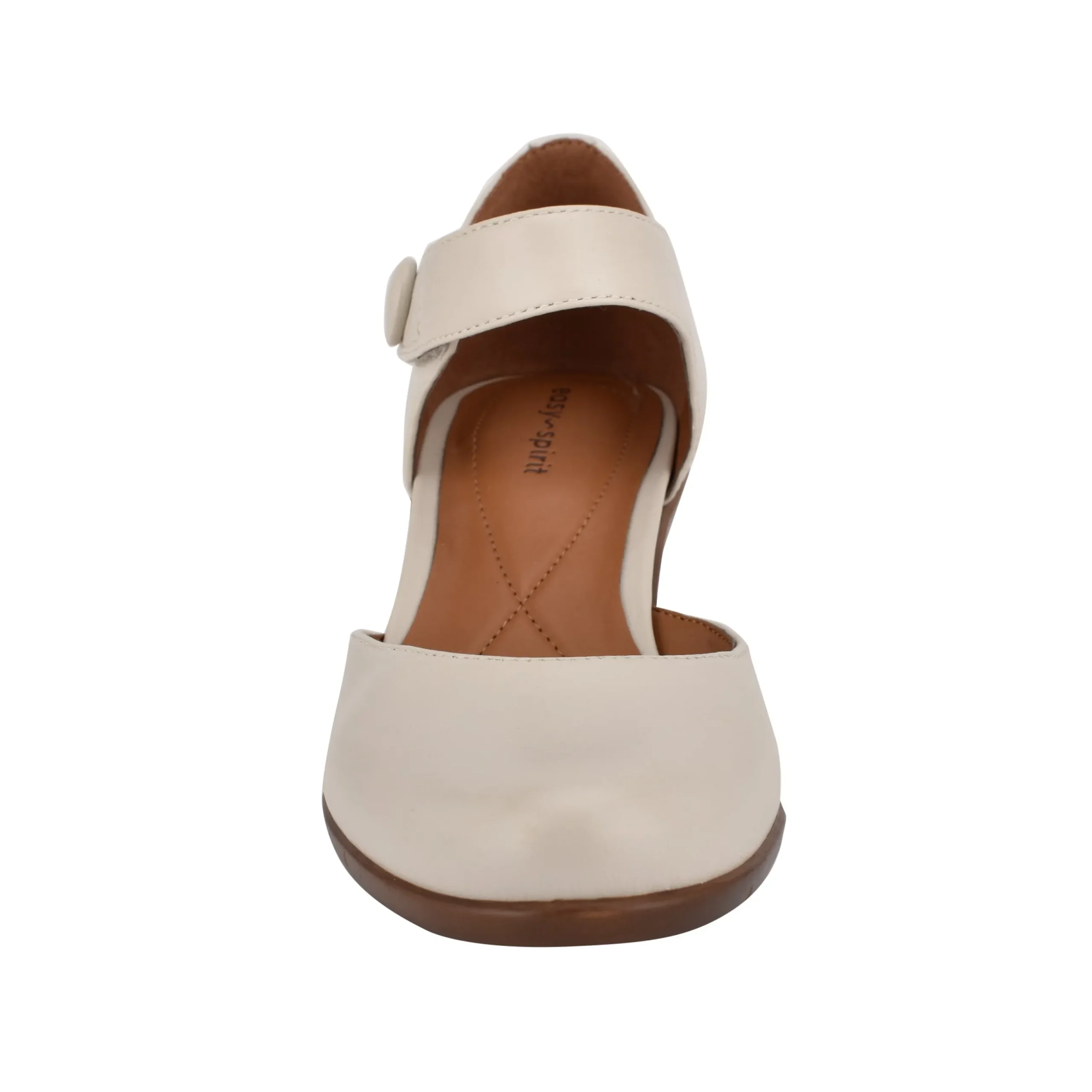Discount Easy Spirit Clarice Mary Jane Heels IvoryLeather