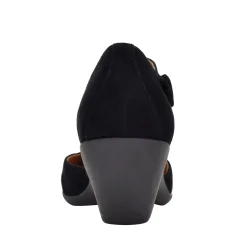 Sale Easy Spirit Clarice Mary Jane Heels BlackSuede