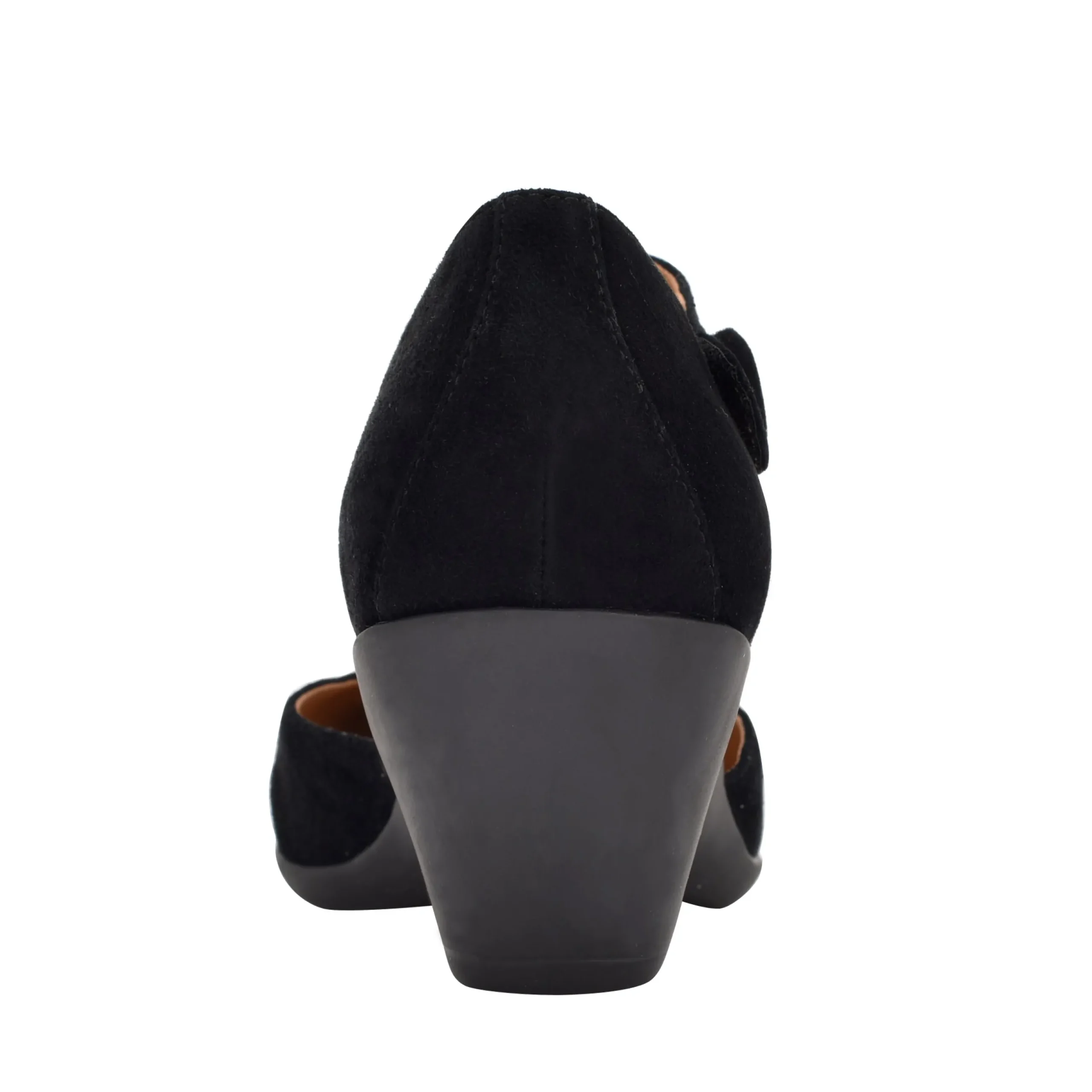 Sale Easy Spirit Clarice Mary Jane Heels BlackSuede