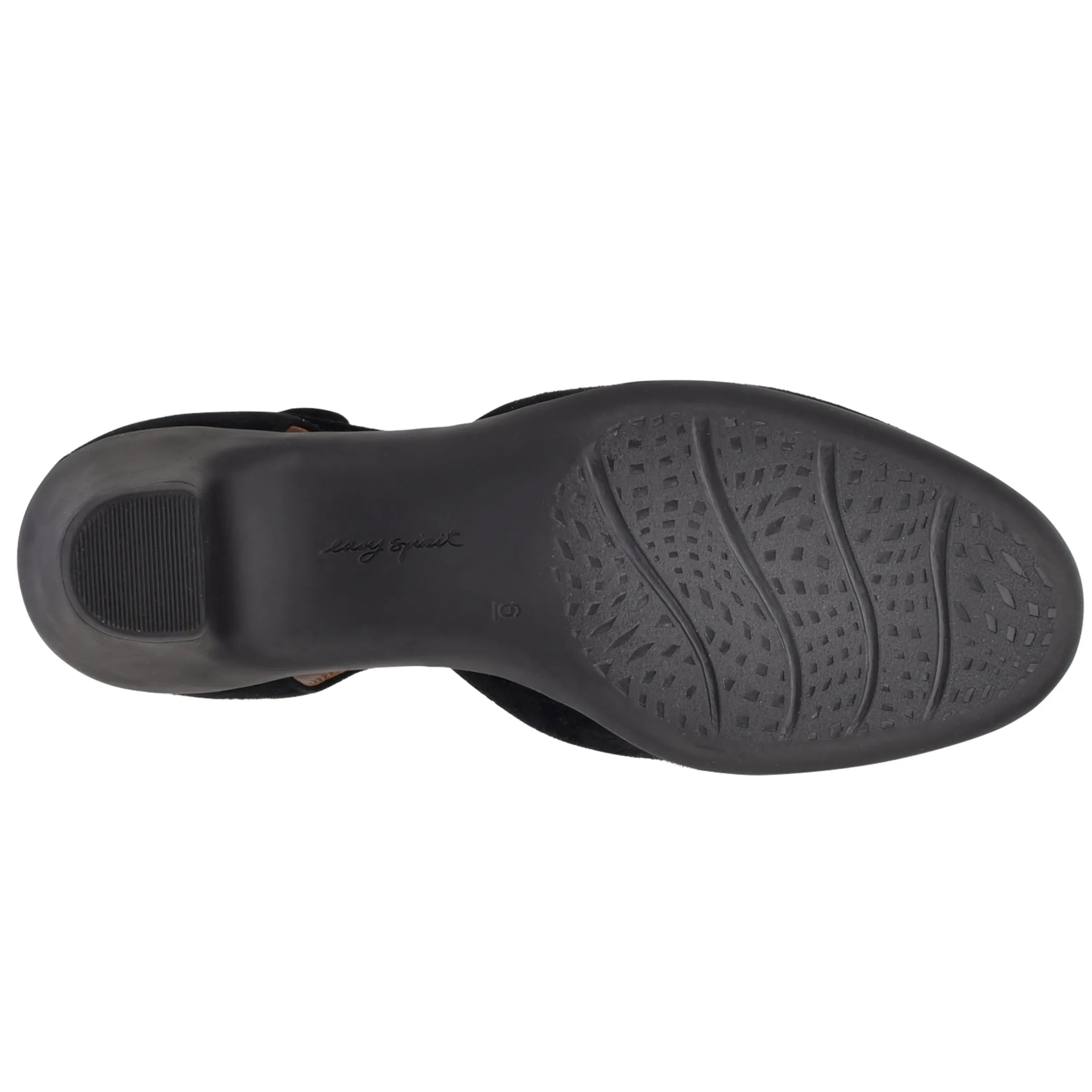 Sale Easy Spirit Clarice Mary Jane Heels BlackSuede