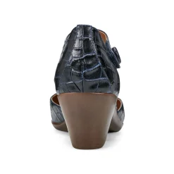 Outlet Easy Spirit Clarice Mary Jane Heels DarkBlueCroco