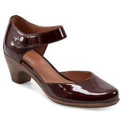 Easy Spirit Clarice Mary Jane Heels RedPatent