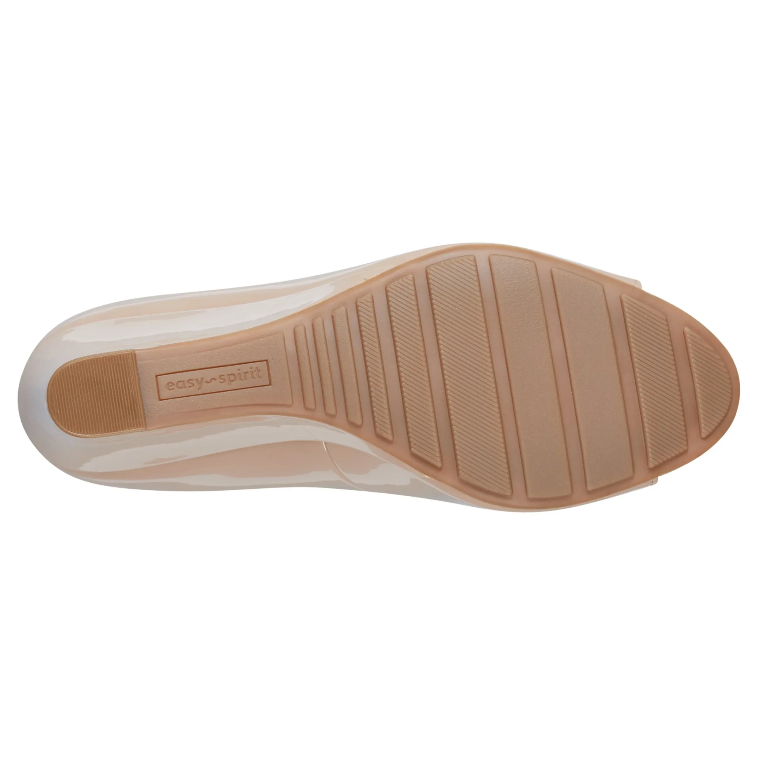 Discount Easy Spirit Coleen Peep Toe Wedges Natural