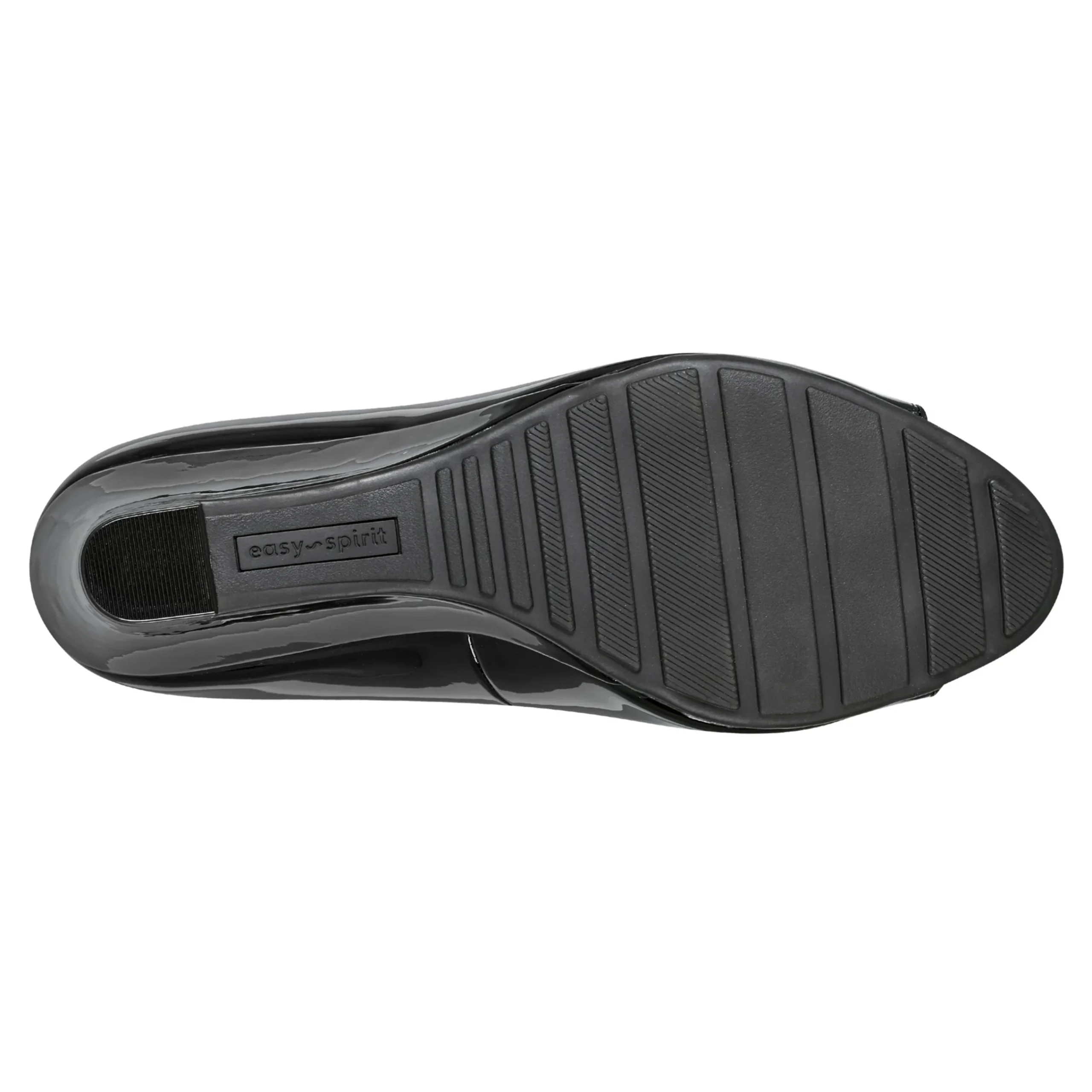 Discount Easy Spirit Coleen Peep Toe Wedges Black