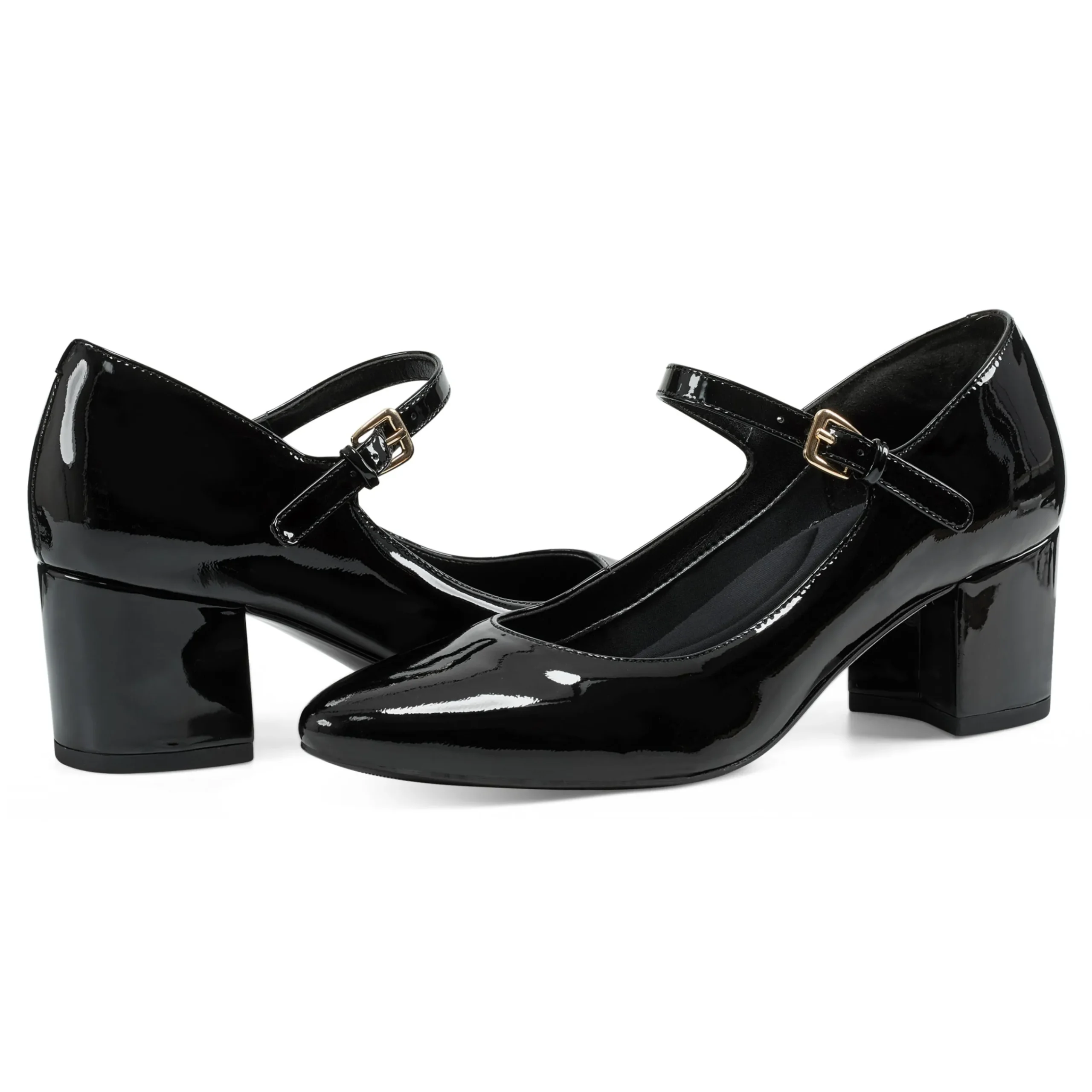 Easy Spirit Cyra Mary Jane Dress Pumps BlackPatentLeather