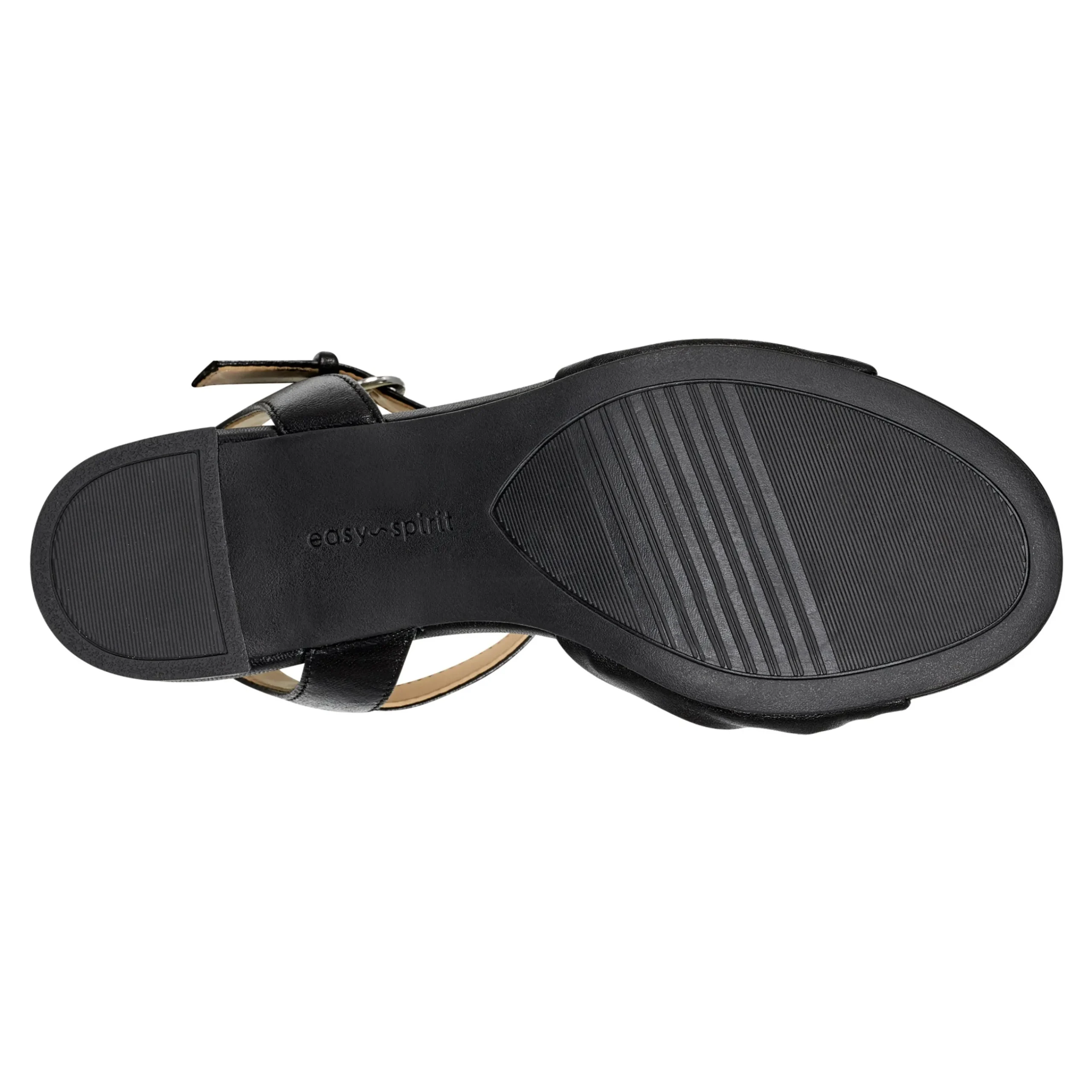 Best Easy Spirit Danica Heeled Sandals BlackLeather