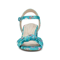 Sale Easy Spirit Danica Heeled Sandals TealFloral
