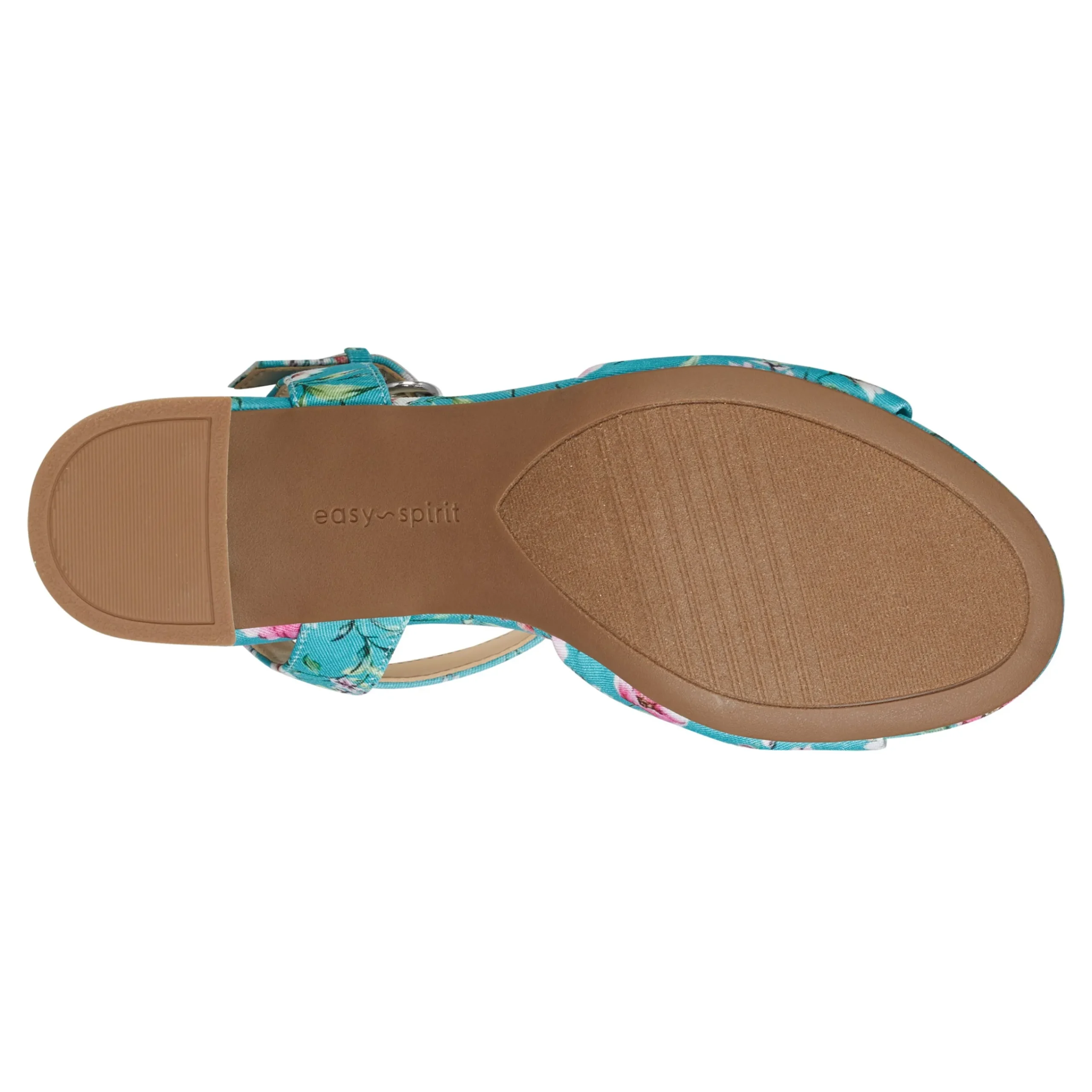 Sale Easy Spirit Danica Heeled Sandals TealFloral
